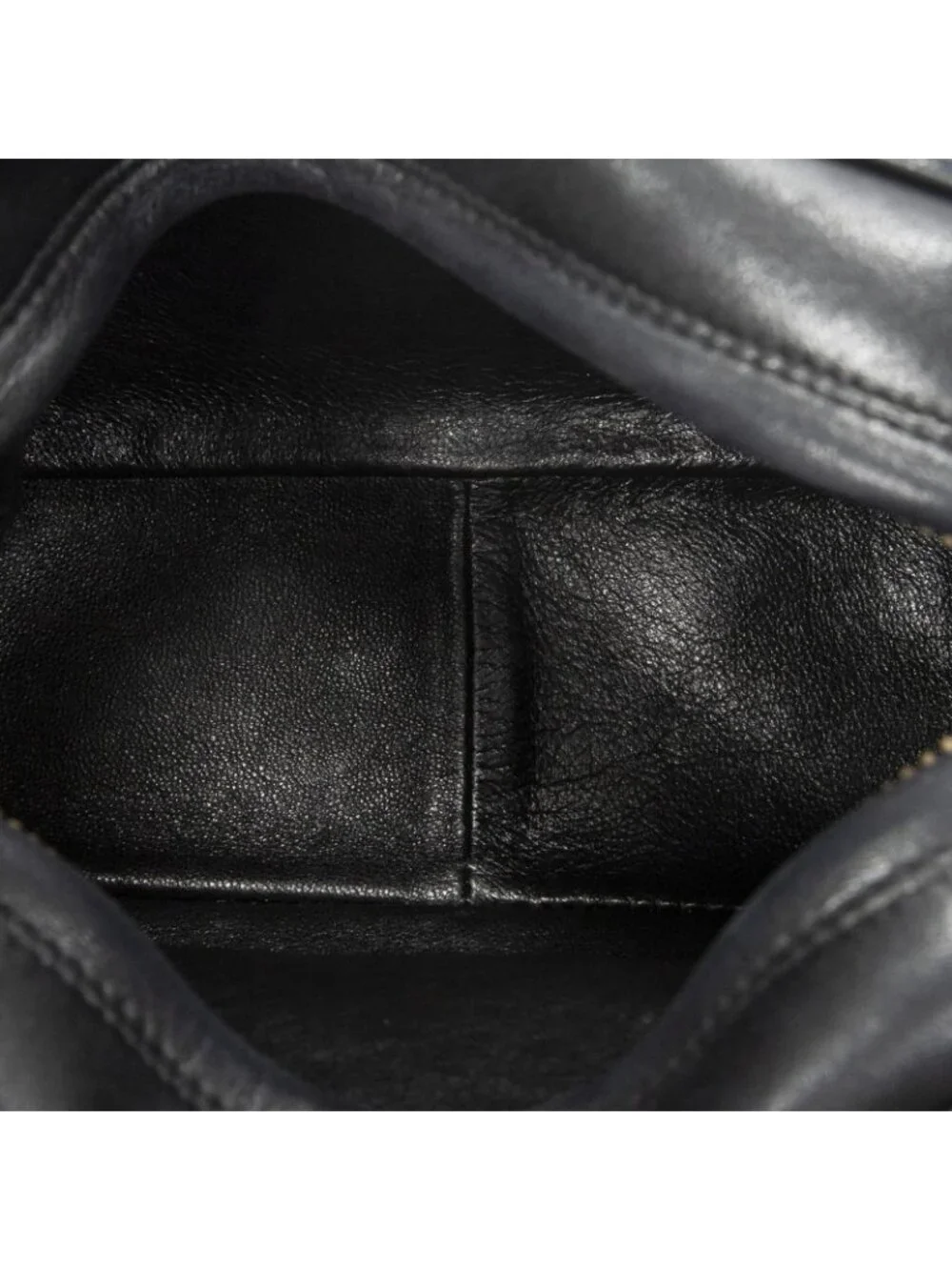 Chanel CC Logo Fringe Chain Shoulder Bag Black Quilted Lambskin Leather
